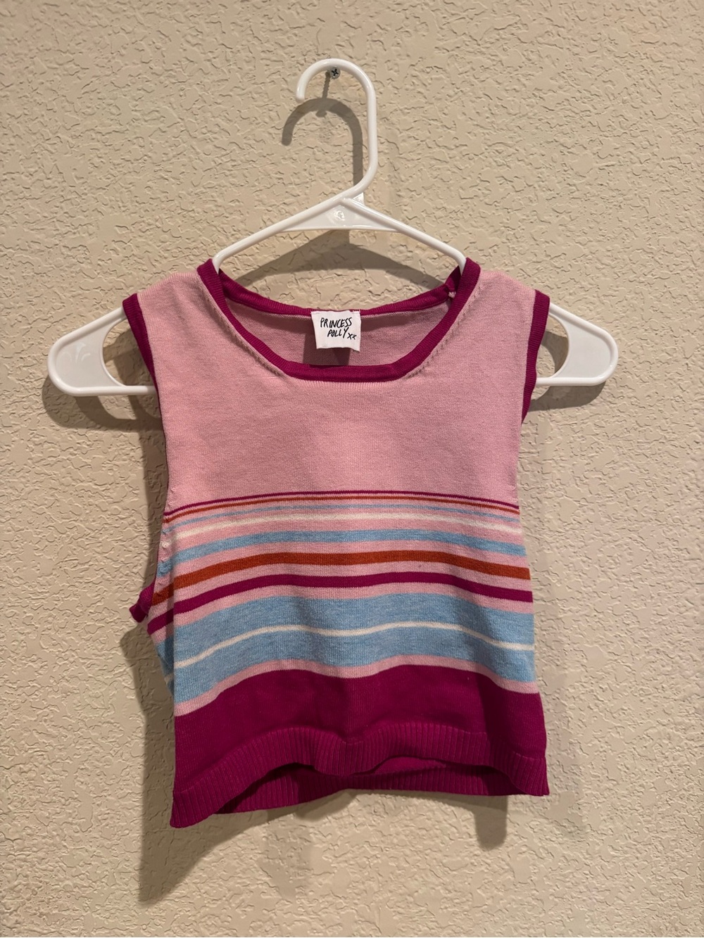 Princess Polly Pink & Magenta Striped Tank